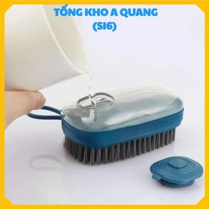 Cọ Chà Sàn Có Bình Chứa Tiện Lợi Vệ Sinh Mọi Góc,Bàn Chải Có Ngăn Đựng Xà Phòng - BÀN CHẢI CỌ RỬA ĐA NĂNG CÓ NGĂN CHỨA