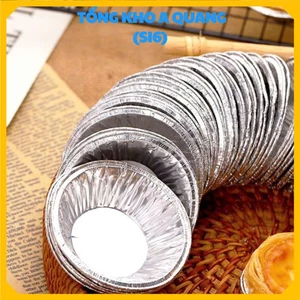 Túi Khuôn Giấy Bạc Nướng Thực Phẩm,Vỉ Nướng Bánh Tiện Lợi Tại Nhà - SET 250 ĐẾ CỐC CHÉN GIẤY BẠC DÙNG MỘT LẦN