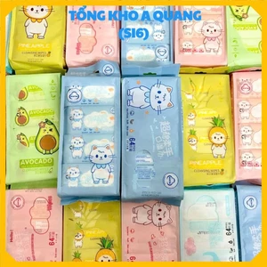 Bịch 8 Gói Khăn Ướt Không Gây Kích Ứng Da,Túi Khăn Ướt Mini Bỏ Túi Tiện Lợi - KHĂN ƯỚT MINI TIỆN LỢI CHO MẸ BÉ