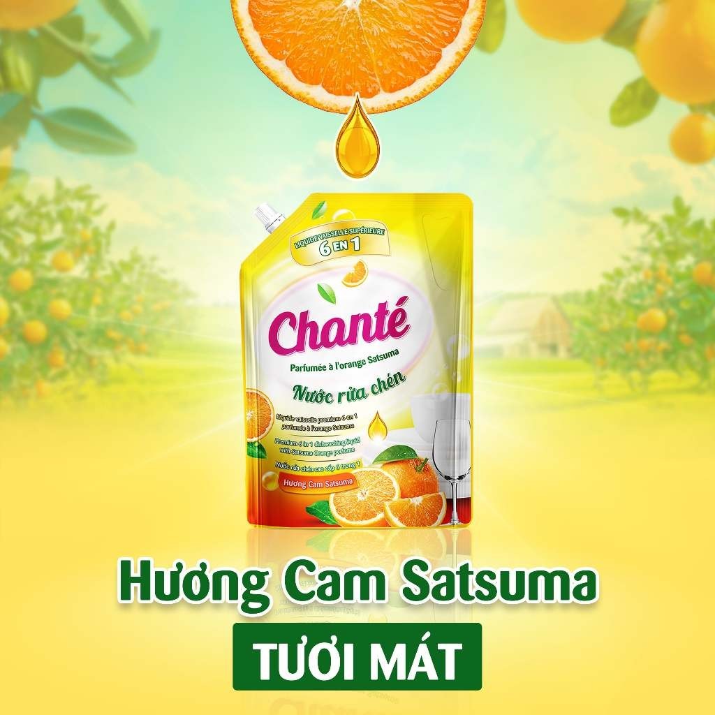 [Chọn loại] Combo 2 Nước rửa chén Chanté túi x 3.2kg