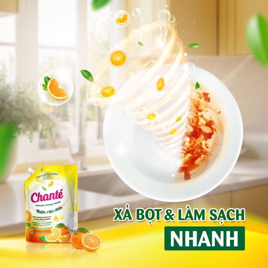 [Chọn loại] Combo 2 Nước rửa chén Chanté túi x 3.2kg