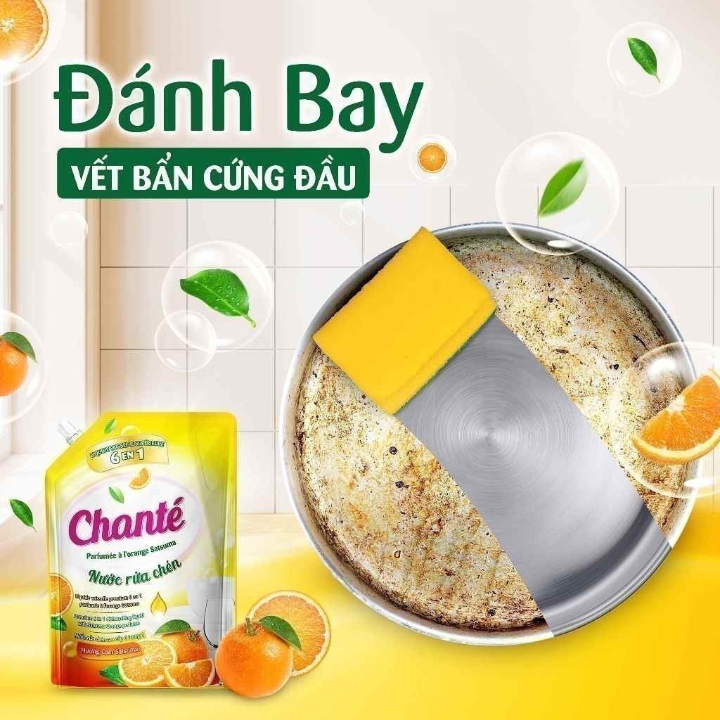 [LS][Chọn loại] Combo 2 Nước rửa chén Chanté túi x 3.2kg