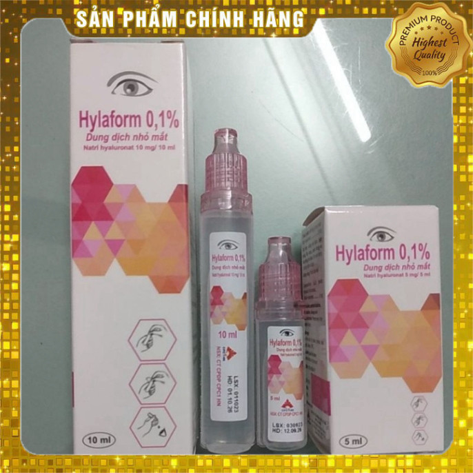 Nước mắt nhân tạo Hylaform 5ml 10ml, hỗ trợ giảm tình trạng khô và mỏi ...