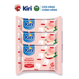 Combo 3 Phô mai Kiri vị đào hoa nhài 15C 78g