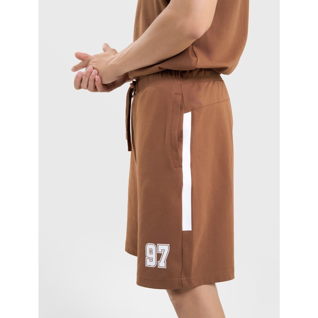 Quần short nam dáng thể thao CANIFA interlock cotton mềm mại thoải mái vận động 8BS25S021