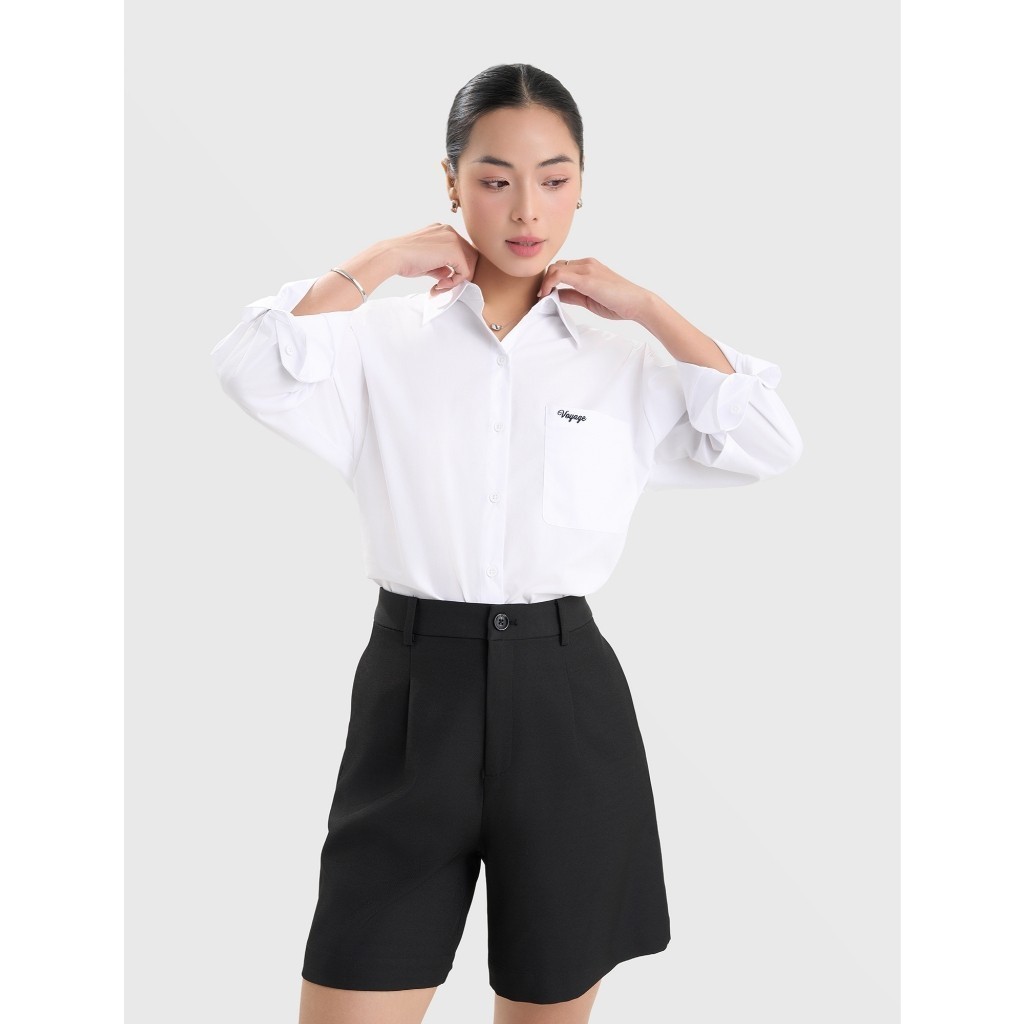 Áo sơ mi nữ CANIFA dài tay họa tiết kẻ 6TH25S001