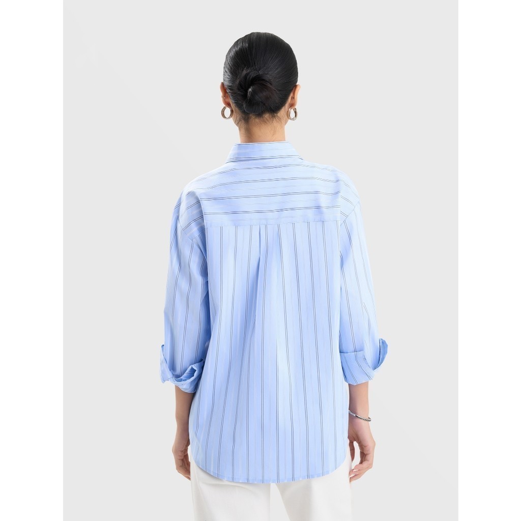 Áo sơ mi nữ CANIFA dài tay họa tiết kẻ 6TH25S001