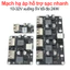 Mạch hạ áp 10-32V xuống 5V tối đa 24W chế sạc điện thoại, hỗ trợ sạc nhanh 1 - 4 cổng