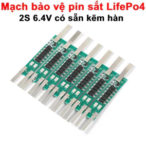 Mạch bảo vệ pin sắt LifePo4 2S 6.4V có sẵn kẽm hàn