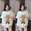 Áo Thun LABUBU Tay Lỡ Unisex giới tính In trước vùng ngực Siêu Nét- áo cộc LABUBU nguyên liệu Cotton kéo dãn 2C mẫu mã i