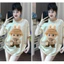 Áo Thun LABUBU Tay Lỡ Unisex giới tính In trước vùng ngực Siêu Nét- áo cộc LABUBU nguyên liệu Cotton kéo dãn 2C mẫu mã i
