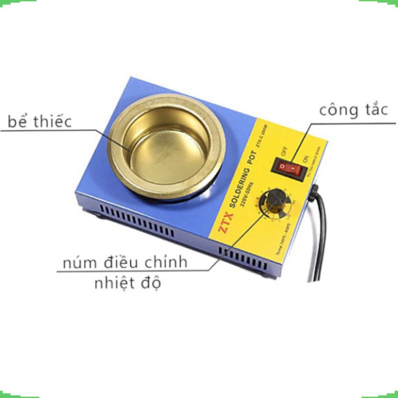 Bể nung chảy chì hàn ZTX, Nồi nấu thiếc hàn các loại