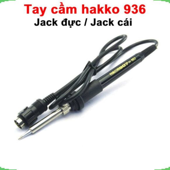 Tay cầm hakko 936/907 jack đực, jack cái