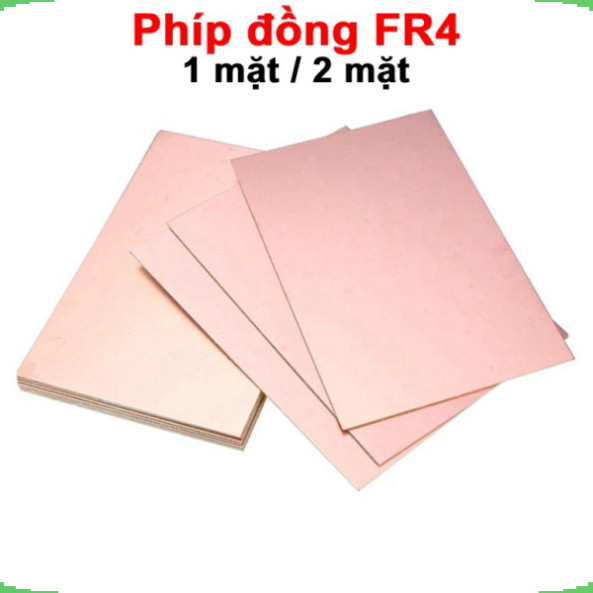 Phíp đồng FR4 làm mạch in thủ công 1 mặt, 2 mặt