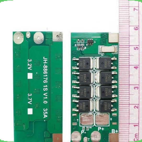 Mạch bảo vệ pin sắt LifePo4 1S 3.2V công suất lớn có sẵn kẽm hàn
