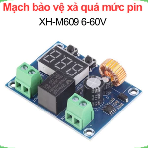 Mạch bảo vệ xả quá mức pin XH-M609 12V- 36V, ngắt khi mạch dưới điện áp cài đặt