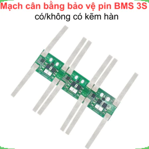 Mạch cân bằng bảo vệ pin lithium 18650 BMS 3S có/không có kẽm hàn