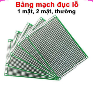 [Giá sỉ] [Combo] Bảng mạch đục lỗ sẵn, PCB cắm hàn linh kiện đa năng 1 mặt, 2 mặt