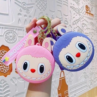 Ví đựng đồ mini LABUBU hot trend có dây kéo khoá làm bằng silicon hoạ tiết hoạt hình dễ thương RABBI