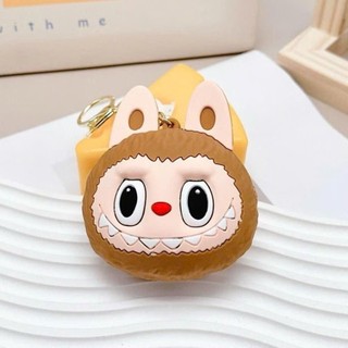 Ví đựng đồ mini LABUBU hot trend có dây kéo khoá làm bằng silicon hoạ tiết hoạt hình dễ thương RABBI
