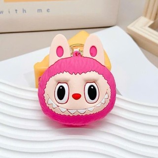 Ví đựng đồ mini LABUBU hot trend có dây kéo khoá làm bằng silicon hoạ tiết hoạt hình dễ thương RABBI
