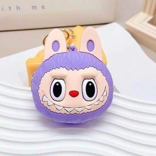 Ví đựng đồ mini LABUBU hot trend có dây kéo khoá làm bằng silicon hoạ tiết hoạt hình dễ thương RABBI