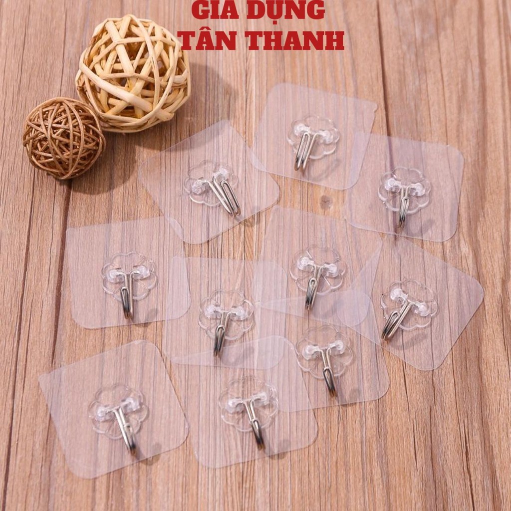 (COMBO 20)Móc Dán Tường Siêu Dính Trong Suốt Chịu Lực Tốt Treo Tường Chắc Chắn 6x6 cm 🔥𝐠𝐢𝐚𝐝𝐮𝐧𝐠𝐜𝐮𝐚𝐤𝐡𝐚𝐮𝐭𝐚𝐧𝐭𝐡𝐚𝐧𝐡𝟑🔥