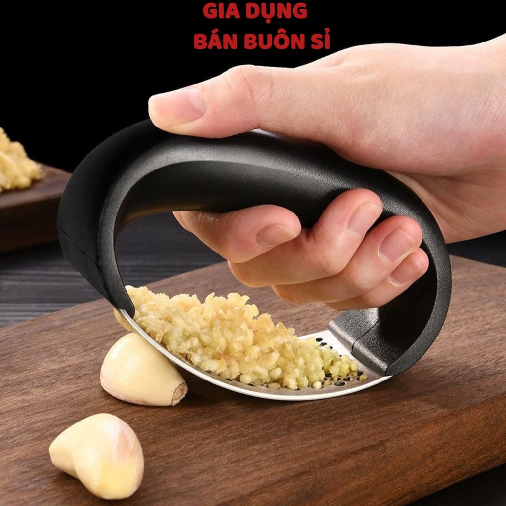 NGHIỀN DẬP TỎI CAO CẤP - Dụng Cụ Nghiền Tỏi, Ép Tỏi, Dập Tỏi Inox Nhanh Gọn