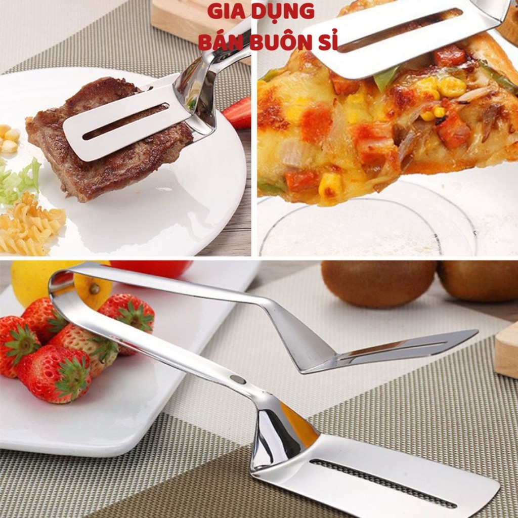 Kẹp inox gắp thức ăn đồ nóng đa năng thông minh tiện dụngT2