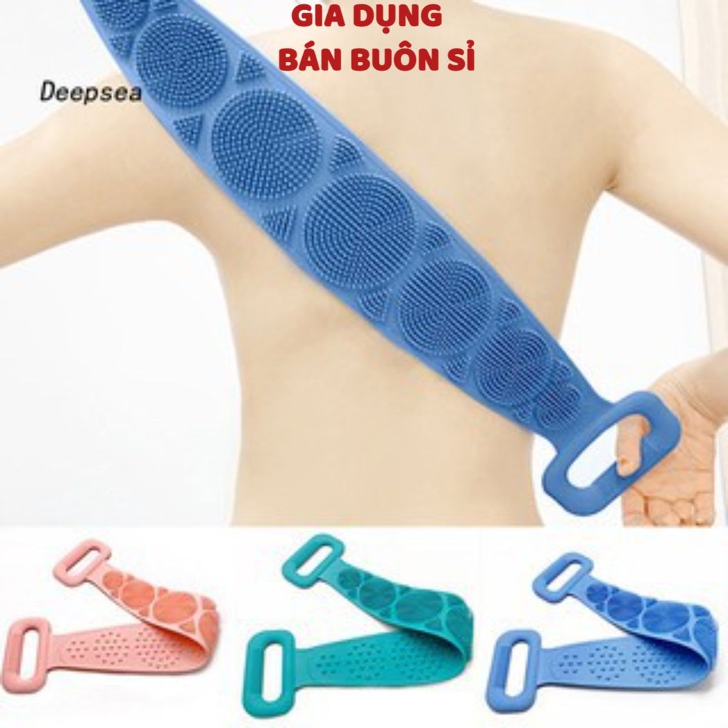 2 Khăn tắm chà cọ lưng bằng silicon T2