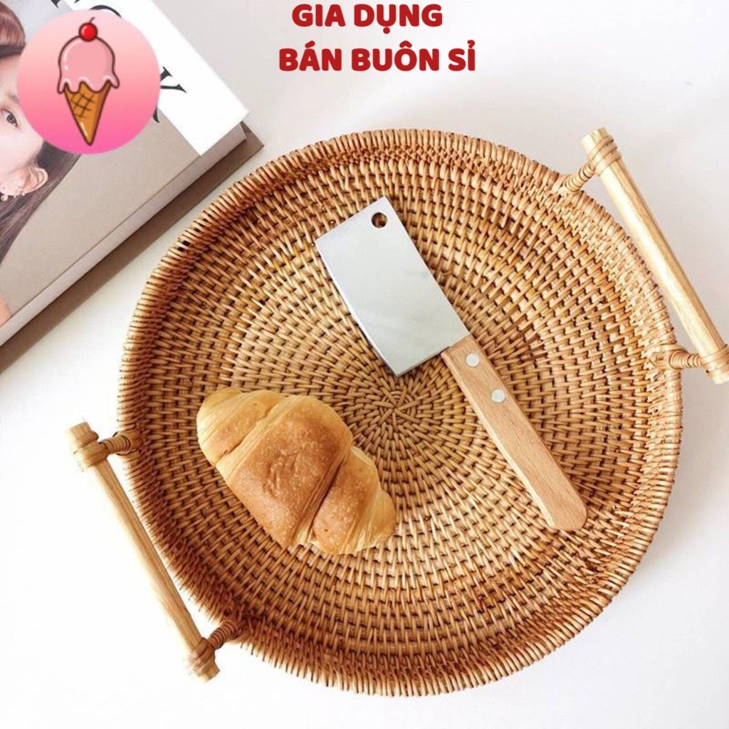 Dao Dọc Giấy Mini Cán Gỗ Unbox Mini Hot Tiktok, Dùng Cắt Bánh Ngọt Mini Decor Trang Trí Phong Cách Hàn Quốc