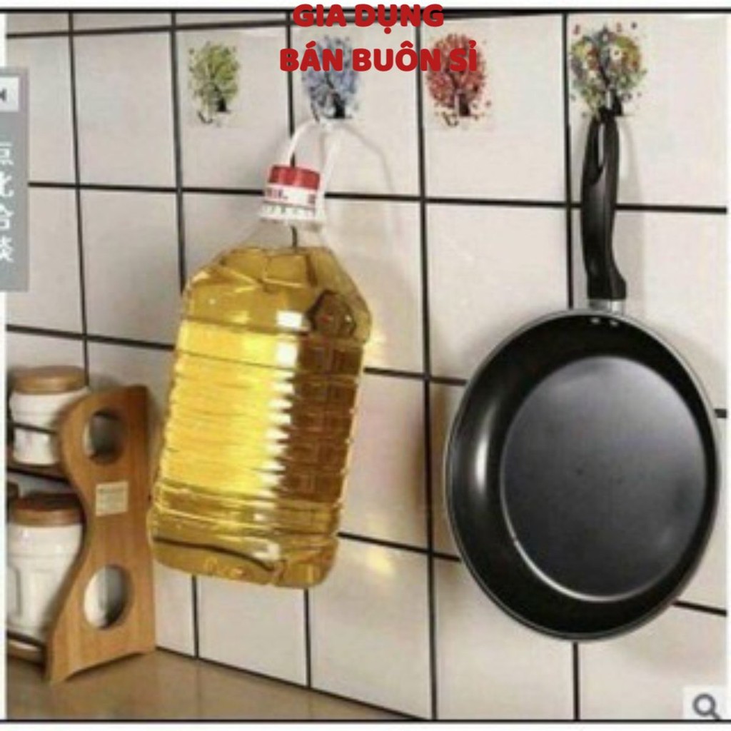 Combo 10 Móc dán tường siêu dính in hình 3D Độc Đáo T2