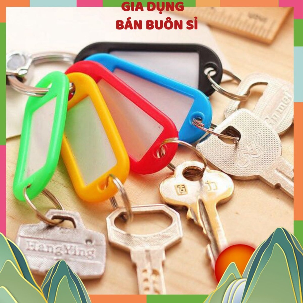 10 Thẻ Ghi Nhớ Gắn Móc Chìa Khóa / Thẻ Treo Đánh Dấu Hành Lý, Vali Tiện Dụng - #theghinho