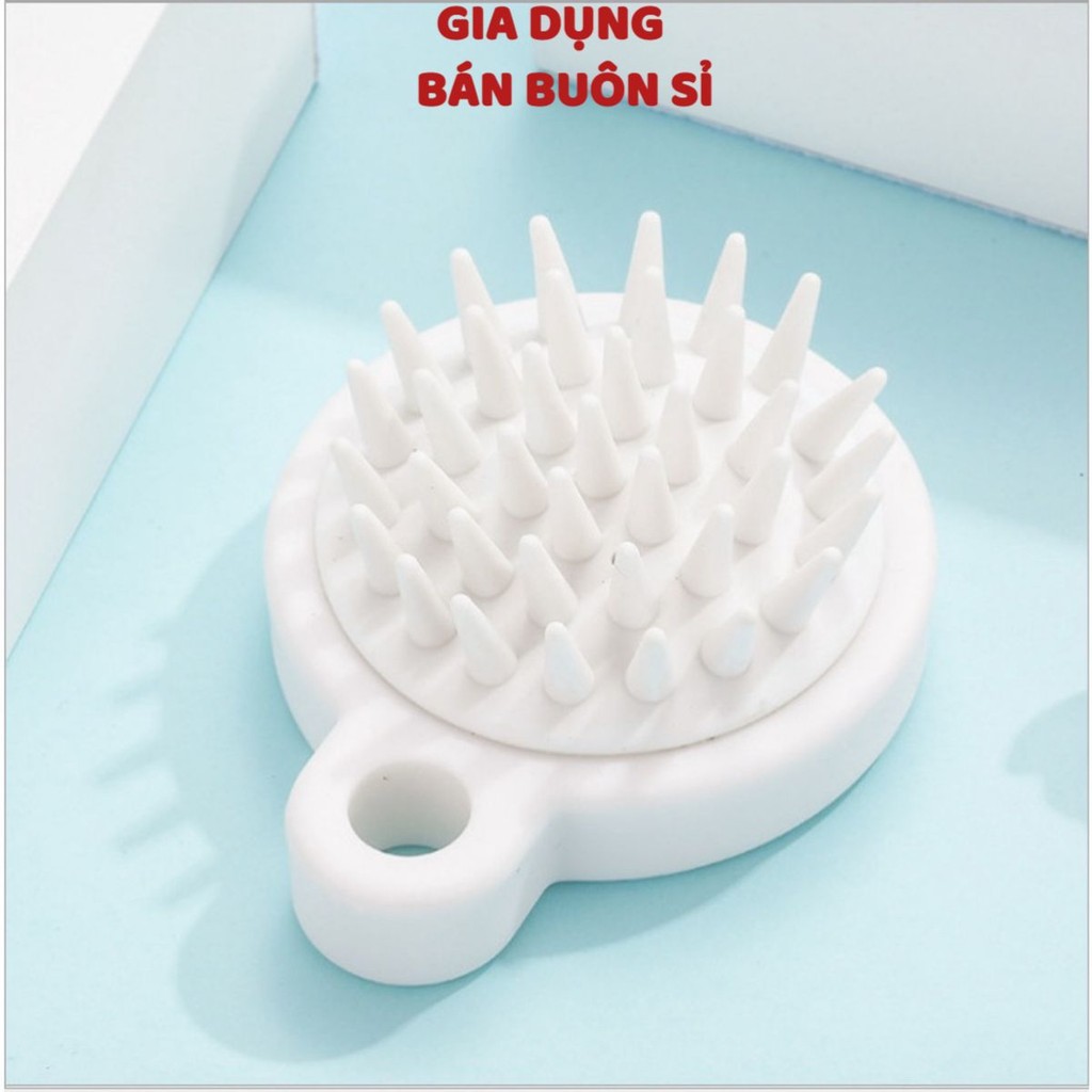 (Chính Hãng) Lược gội đầu bằng Silicon mát xa da đầu giảm rụng massage kích thích mọc tóc hàng Nhập Khẩu Cao Cấp