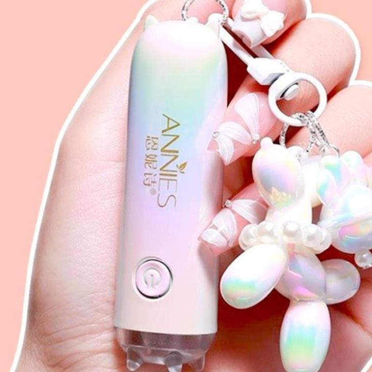 Đèn hơ móng 1 ngón tích điện Annies chính hãng 3W - Máy hơ gel mini cầm tay tiện lợi, đèn hơ mini annies