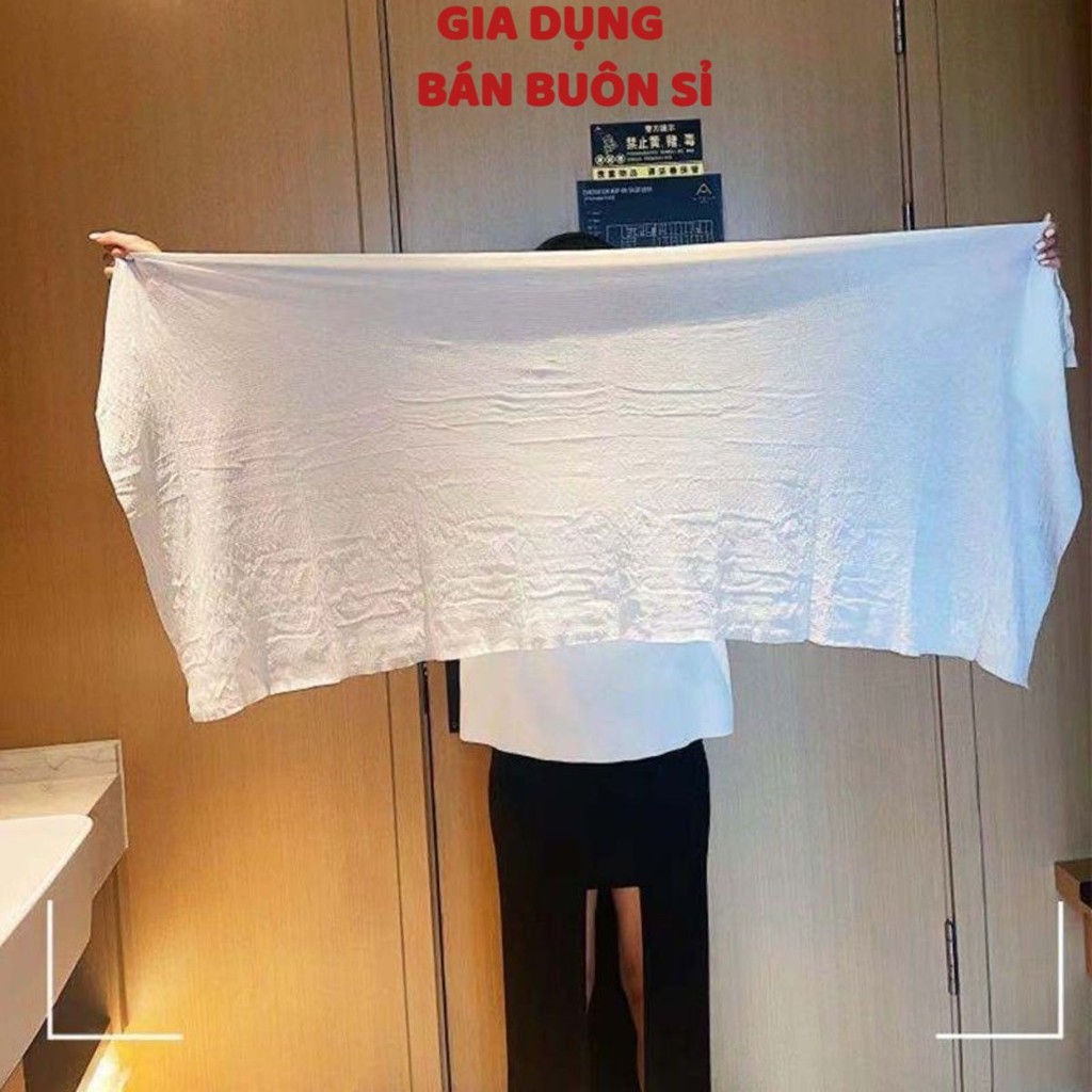 10 Khăn tắm viên nén / Khăn Tắm du lịch Cotton Dùng Một Lần Kích Thước 70*140Cm