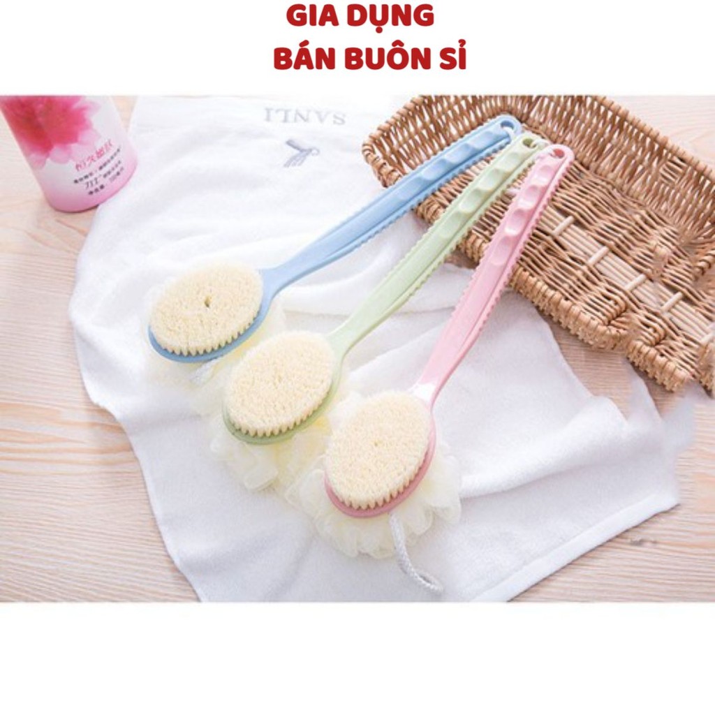 Bàn chải kèm bông tắm 2IN1