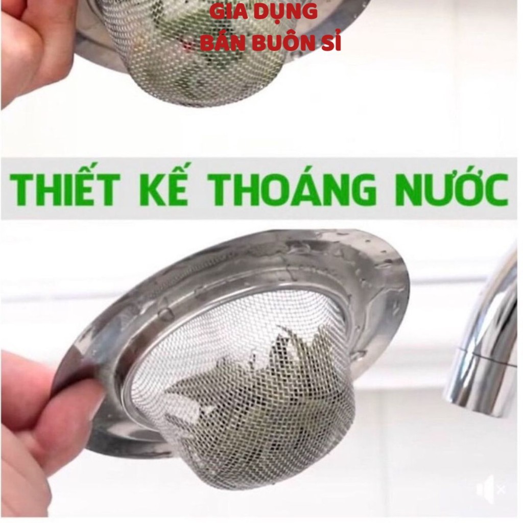 (CAO CẤP) Rổ lọc rác gắn lỗ thoát nước bồn rửa chén và nhà tắm, Lưới Inox Lọc Rác, Lưới Lọc Rác Bồn Rửa Chống Tắc Nghẽn