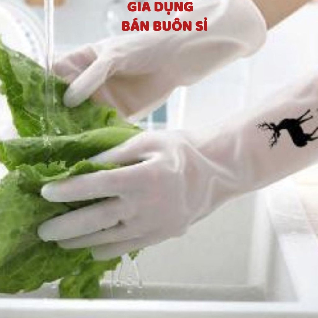 Găng Tay Cao Su Siêu Dai Đa Năng , Găng Tay Rửa Bát Cao Su Tránh Làm Hại Da Tay - GANG TAY LÀM BẾP