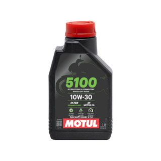 Combo 2 Dầu nhớt xe máy Motul 5100 4T 10W30 1L