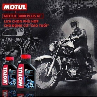 Dầu nhớt xe máy MOTUL 3000 PLUS 4T 20W50 0.8L