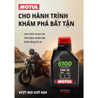 Dầu nhớt xe máy MOTUL 5100 4T 10W30 0.8L & 1L