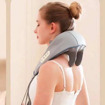 Máy Massage Cổ Vai Gáy 6D - Gối Massage Cổ Vai Gáy Thư Giãn Văn Phòng, Người Cao Tuổi