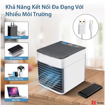 Điều Hòa Mini Hơi Nước Siêu Mát - Quạt Điều Hòa Mini Để Bàn Nhỏ Gọn