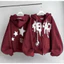 SIÊU SALE 99K Áo Khoác NỈ Mũ Trần 2 Lớp IN HÌNH NGÔI SAO MÃ MỚI form rộng tay dài Unisex Oversize Nam Nữ mặc đều đẹp
