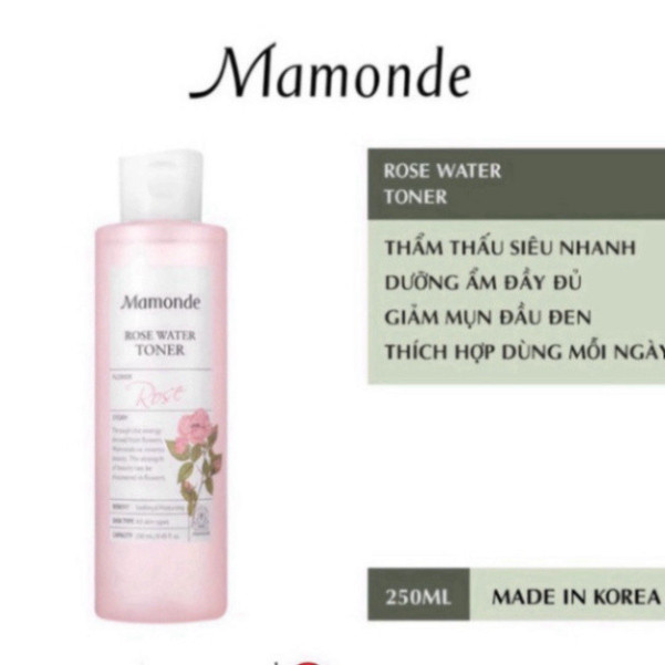 Nước Hoa Hồng Toner Mamonde Làm Sạch Dầu Nhờn Và Ngăn Ngừa Mụn 250ml