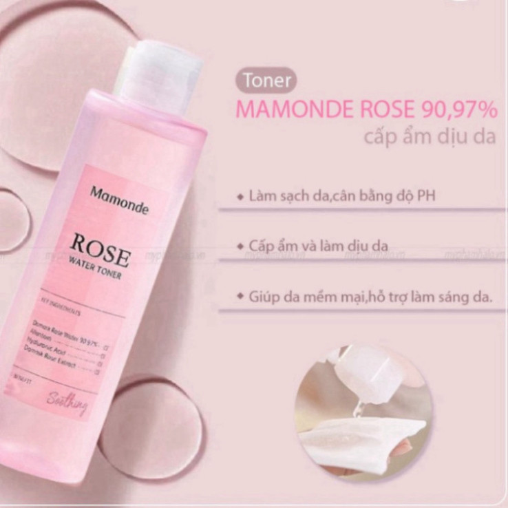 Nước Hoa Hồng Toner Mamonde Làm Sạch Dầu Nhờn Và Ngăn Ngừa Mụn 250ml