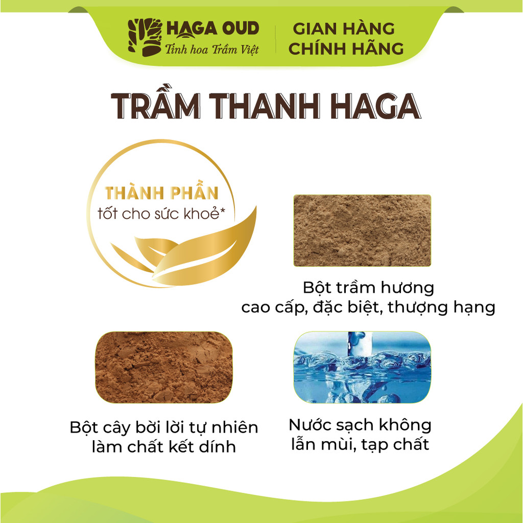 Ảnh Trầm thanh Haga Cao cấp/Đặc biệt/Thượng hạng thơm ngọt trầm hương, thư giãn thoải mái - 16cm 44 cây 3