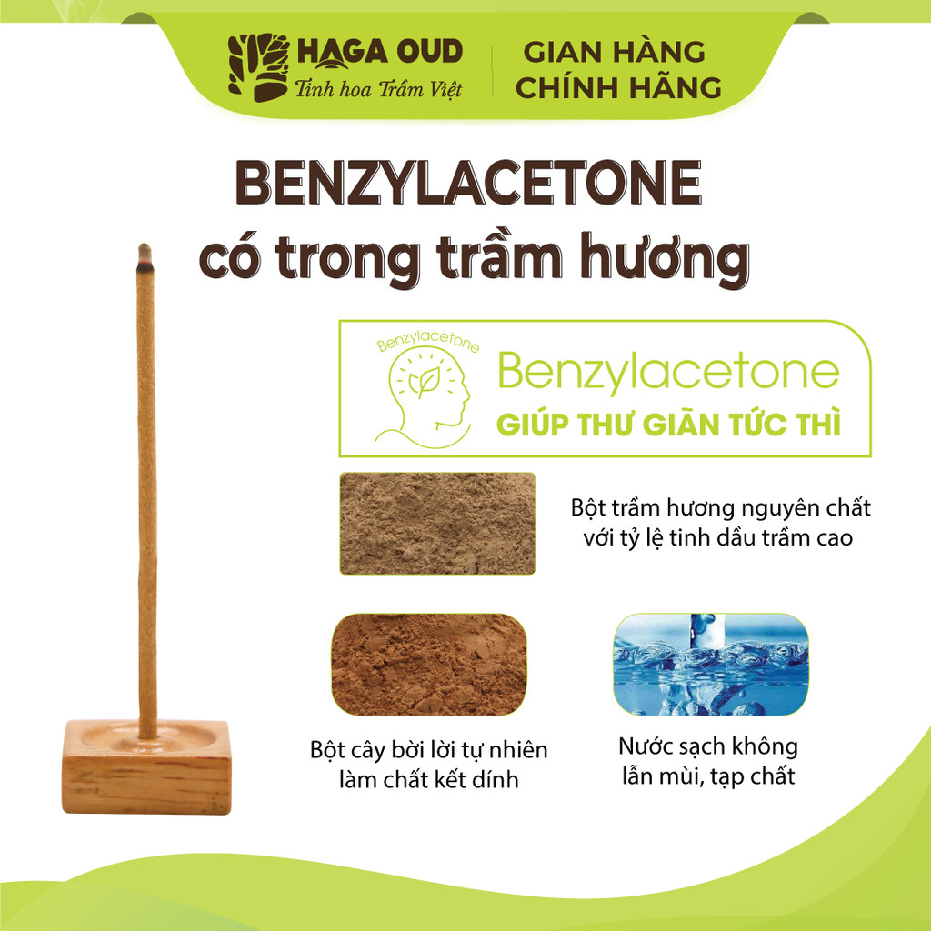 Ảnh Trầm thanh Haga (nhang không tăm) giúp Thư giãn tức thì - 9cm 20 cây 2