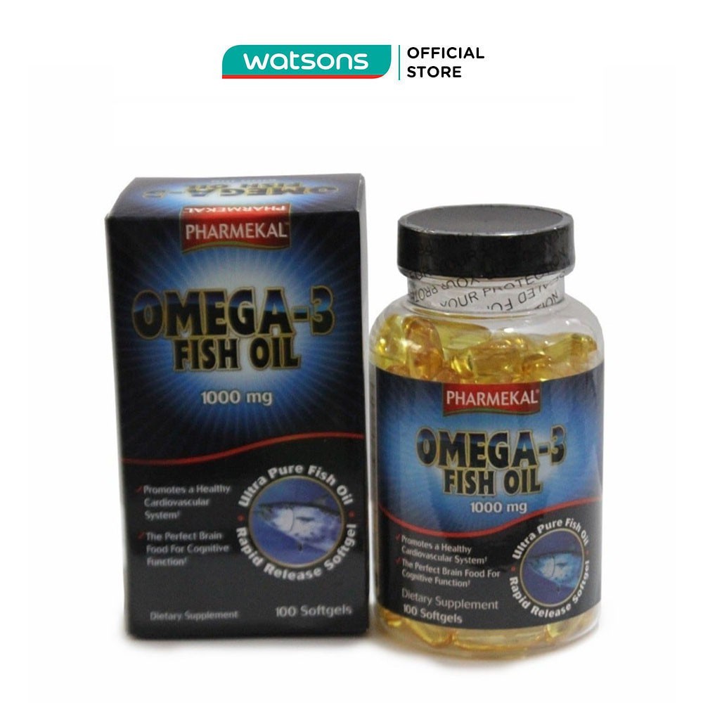 Thực Phẩm Chức Năng Viên Uống Dầu Cá Pharmekal Omega 3 Fish Oil 1000Mg 100 Viên